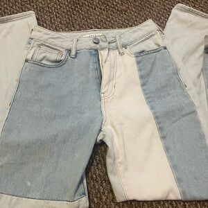 PacSun Hopper Patch Blue Mom Jeans